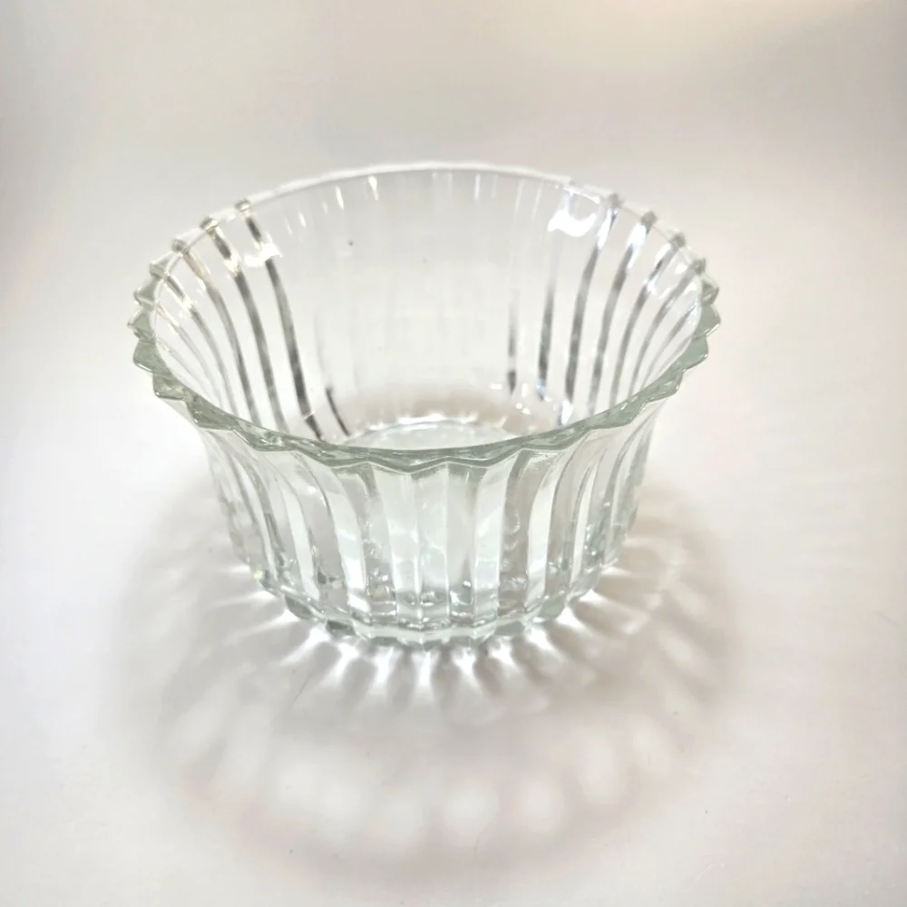 Vintage Glass Bowl Vase Dish 6